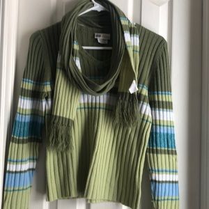 Sweater with matching scarf